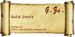 Guld Zsolt névjegykártya